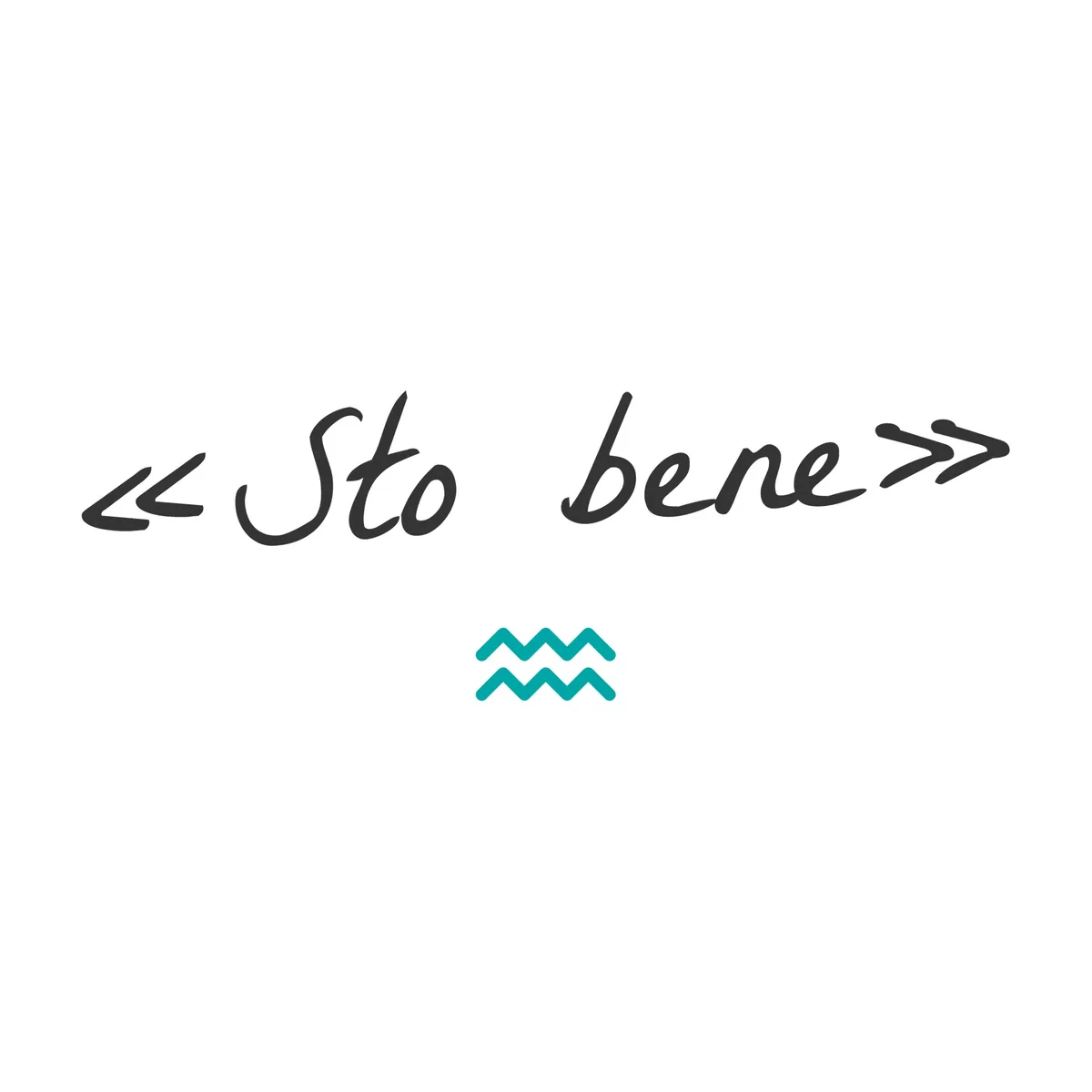 Tazza «Sto bene»: la scritta
